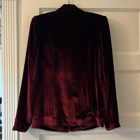 T&J Designs dark red velvet jacket. - Picture 4 of 4